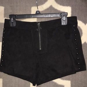 NEVER WORN suede shorts